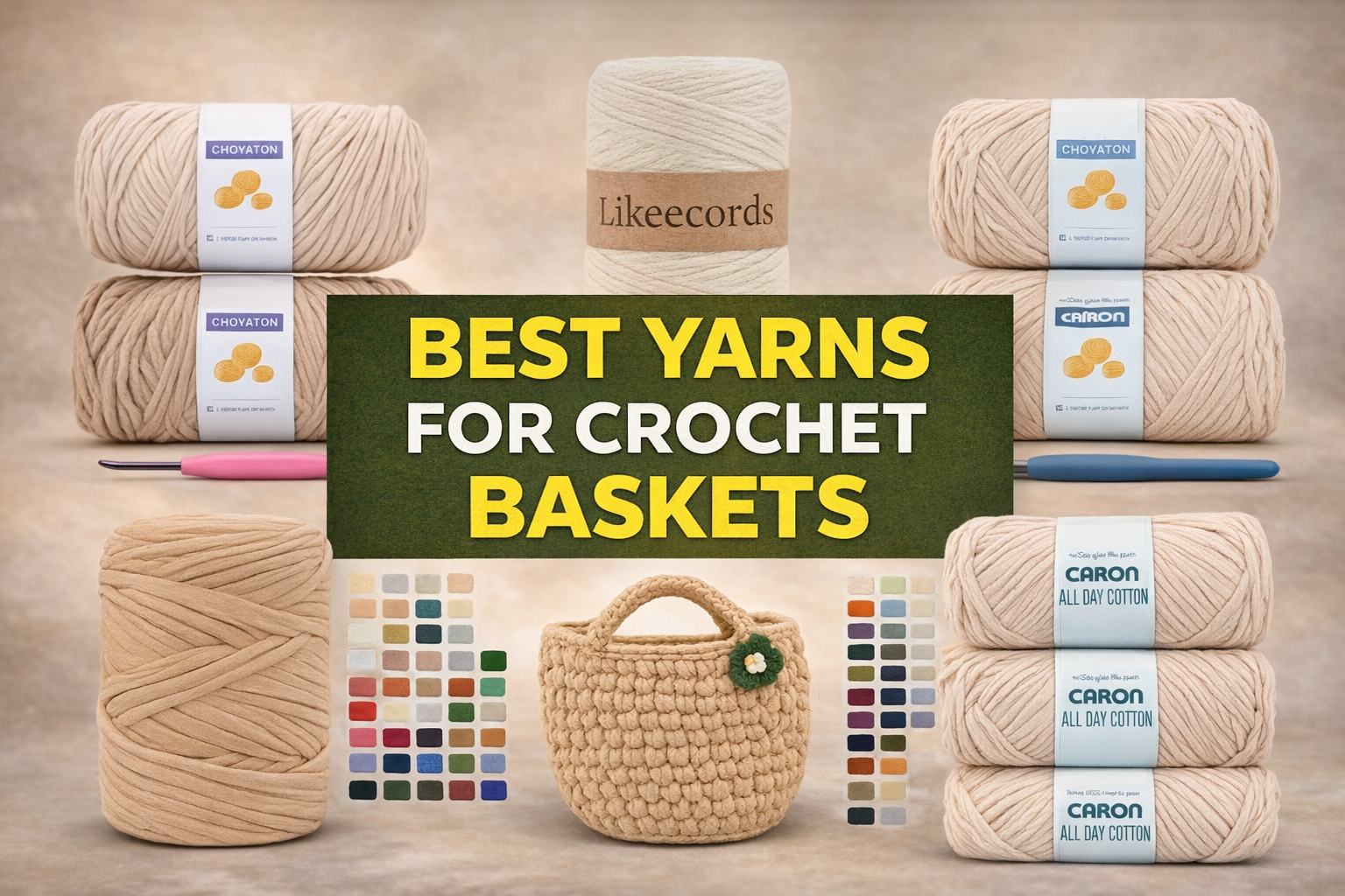 best yarn for crochet baskets strong cotton yarn for beginners