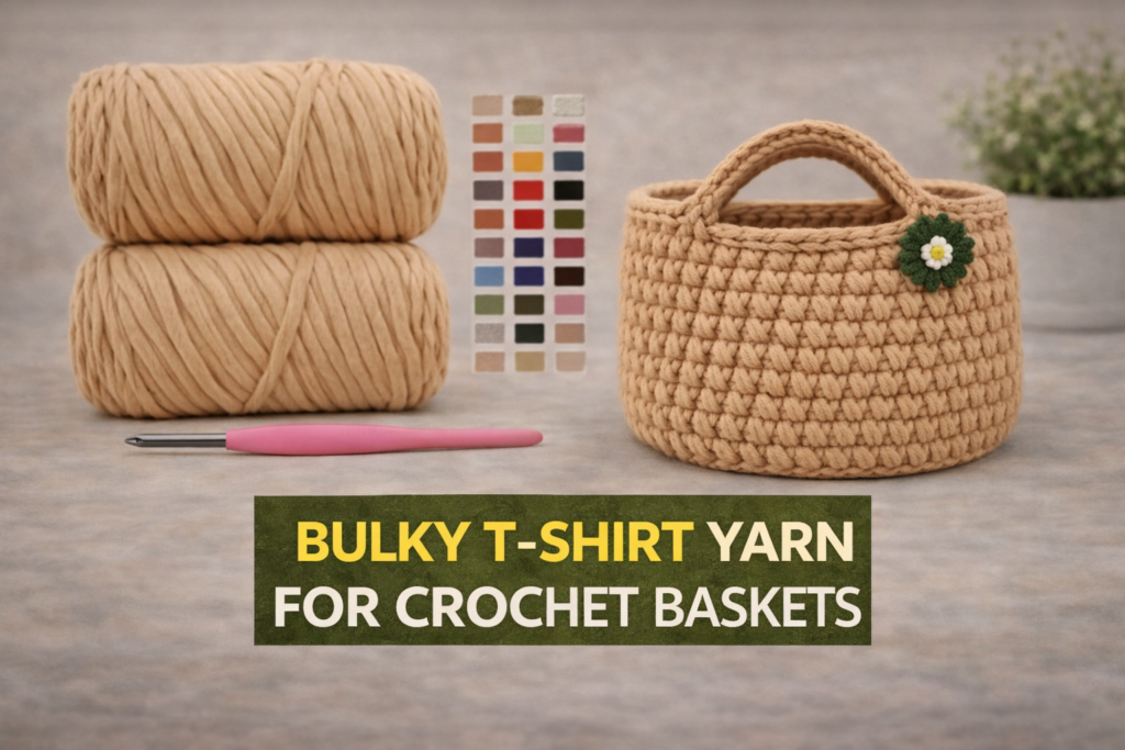 chunky yarn for crochet baskets thick soft yarn for quick and cozy basket projects