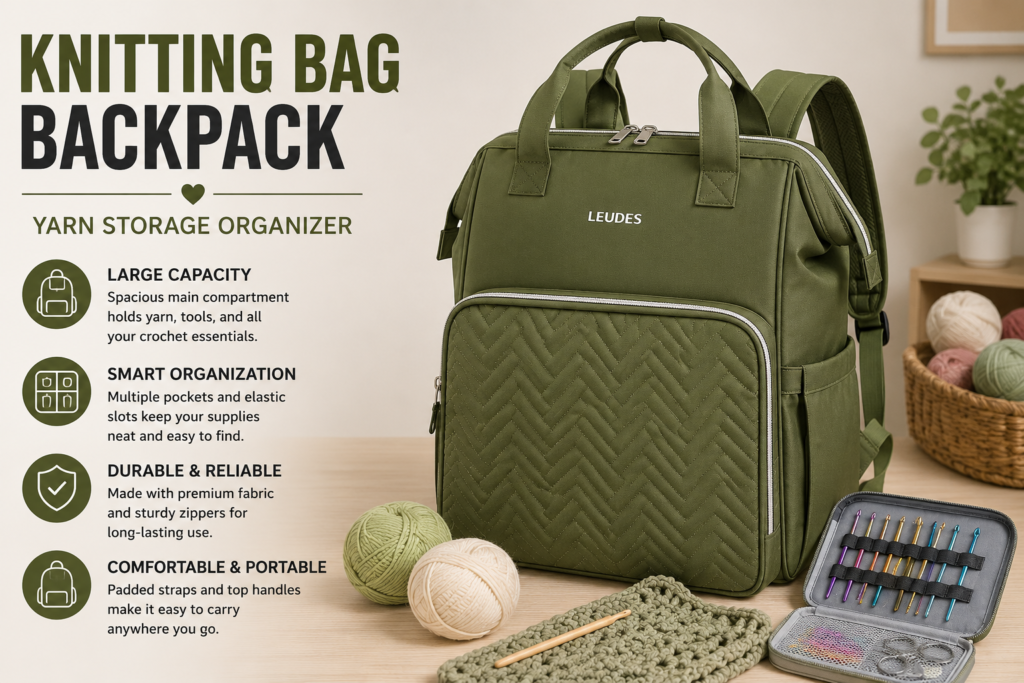 PAVILIA Crochet Project Bag