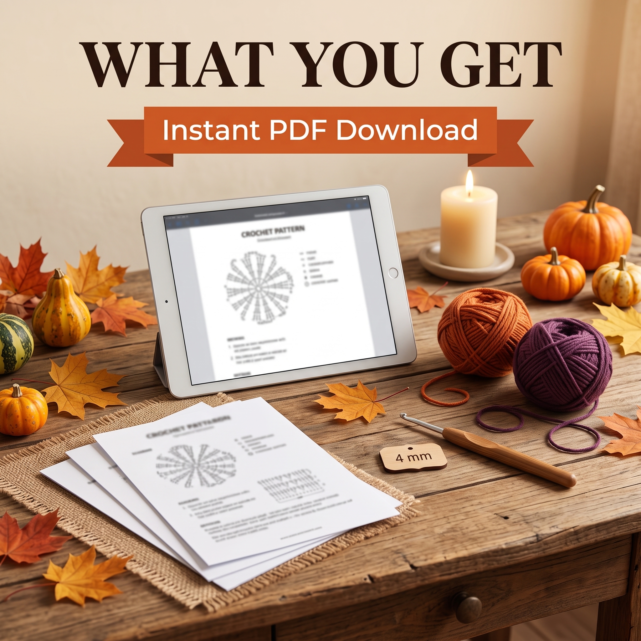 5 Halloween Crochet Basket Patterns Bundle PDF | Pumpkin Pot, Spiderweb, Witch Hat, Candy Corn & Ghost Treat Basket | Beginner-Friendly Digital Download - Image 5