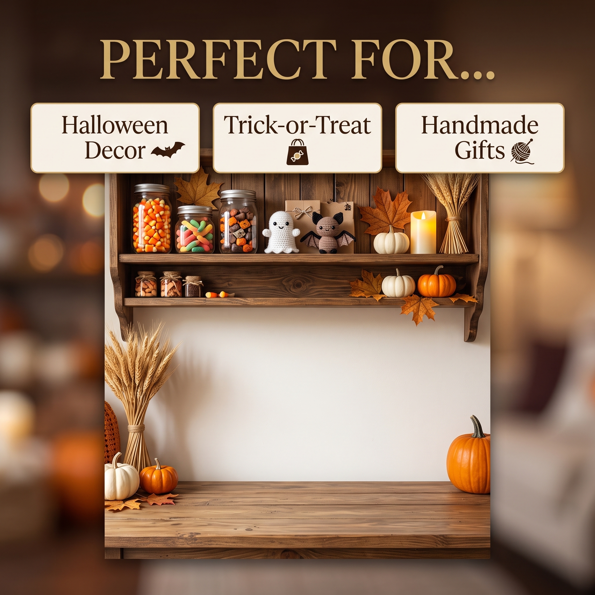 5 Halloween Crochet Basket Patterns Bundle PDF | Pumpkin Pot, Spiderweb, Witch Hat, Candy Corn & Ghost Treat Basket | Beginner-Friendly Digital Download - Image 3